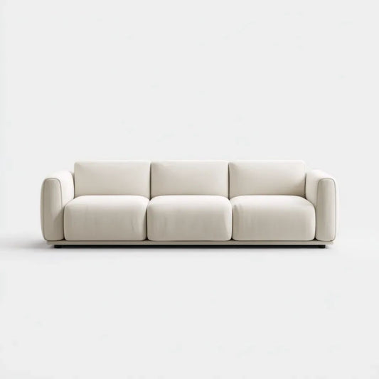 Sofa, 3-osobowa w białej sofie w kolorze off- biały poliester, 240 x 95 x 75 cm